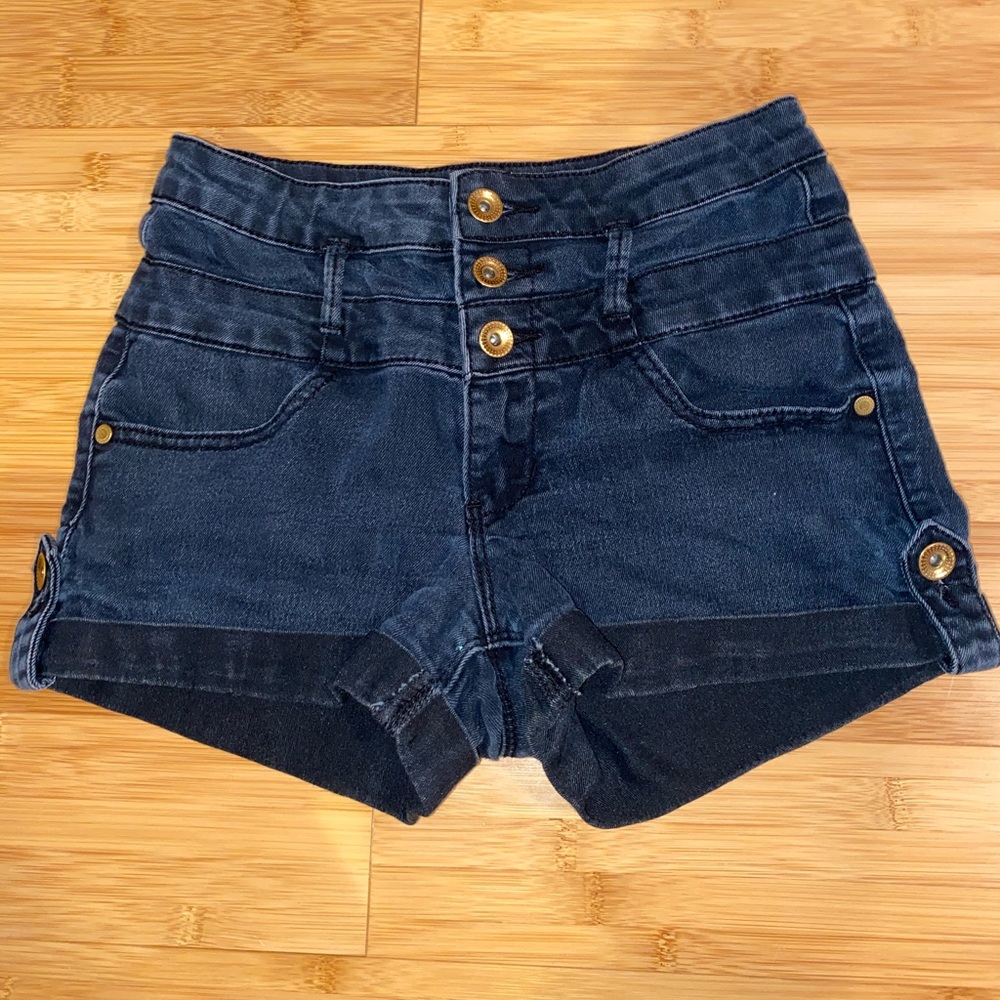 Charlotte Russe Black High-waisted Shorts